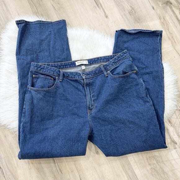 Abercrombie & Fitch Denim - Women’s Abercrombie Curve Wide Leg Baggy Jeans Size 34